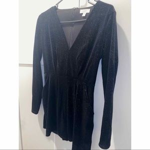 Candies Sparkly Velvet Romper